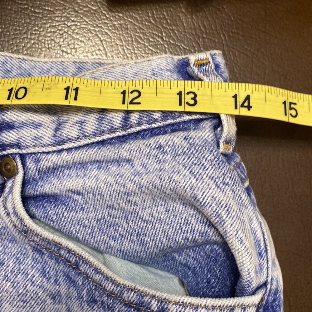 LEE Vintage hi rise acid washed tapered leg jeans size 12 P - Picture 4 of 7